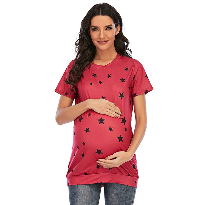 T-shirt de grossesse motif étoiles