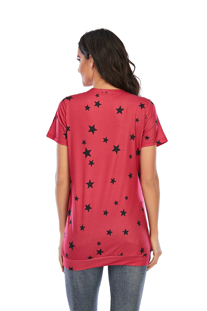 T-shirt de grossesse motif étoiles