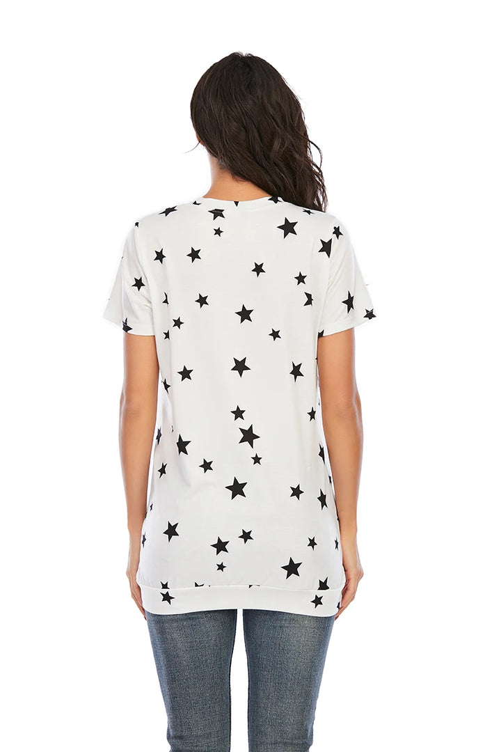 T-shirt de grossesse motif étoiles