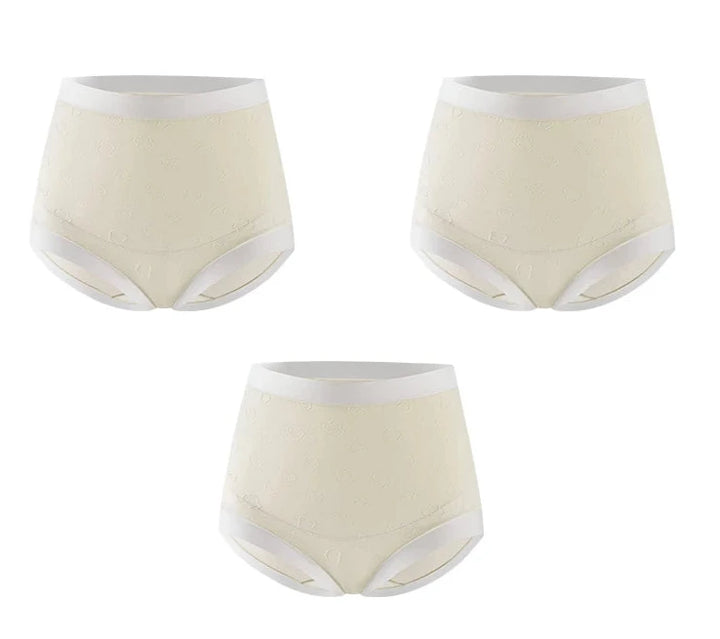 Slip de grossesse taille haute en coton (lot de 3)