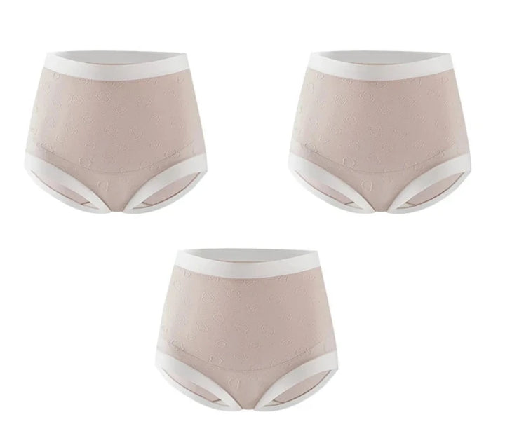 Slip de grossesse taille haute en coton (lot de 3)