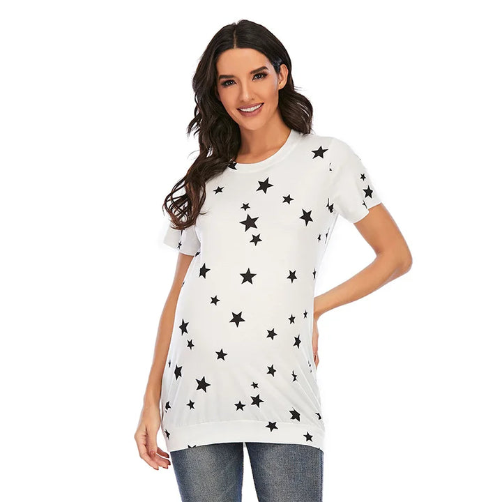 T-shirt de grossesse motif étoiles