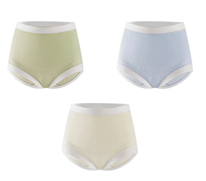 Slip de grossesse taille haute en coton (lot de 3)