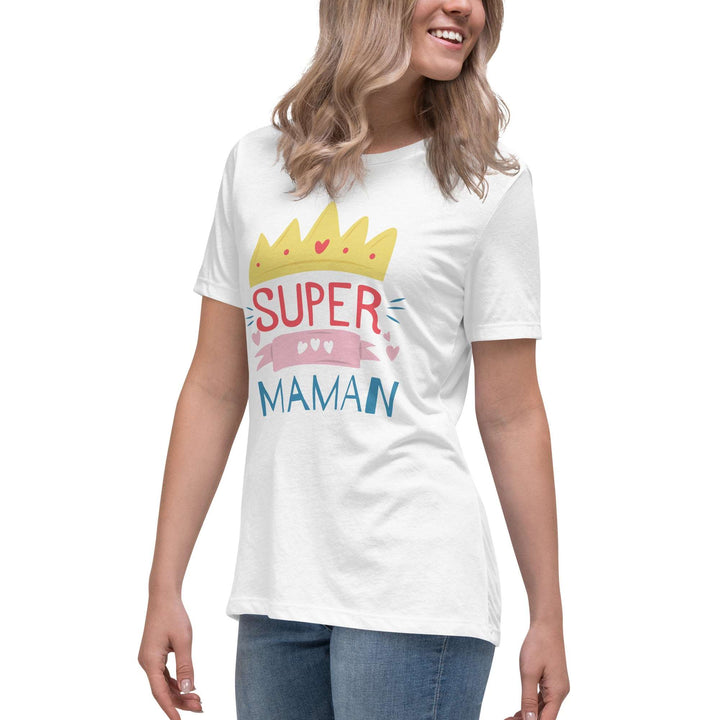 T-shirt Décontracté "Super Maman"
